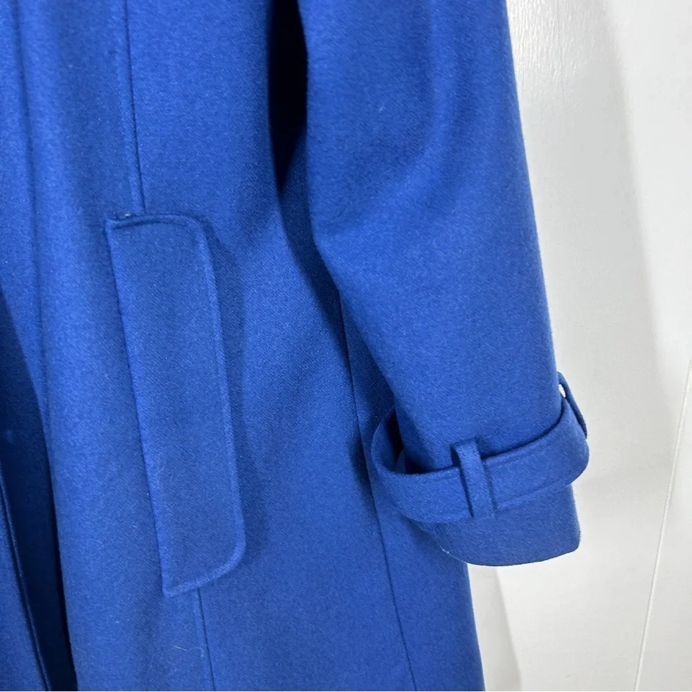Calvin Klein Blue Button Front Winter Coat 8 - Picture 3 of 9
